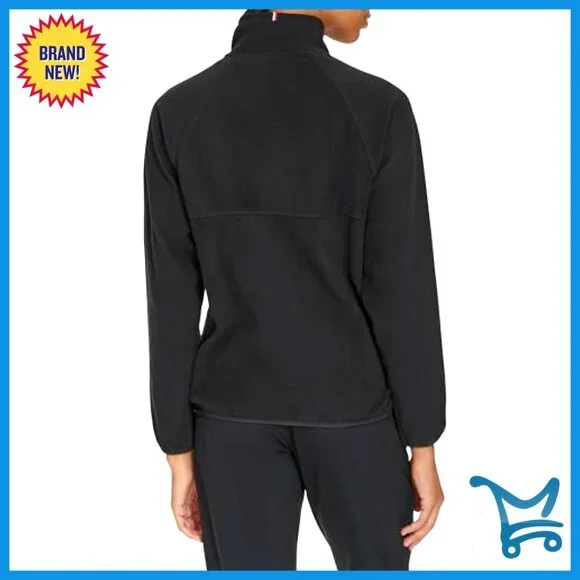 Full Zip Polar Fleece Jacket Stand Collar Raglan Sleeves Cozy Sport Essential